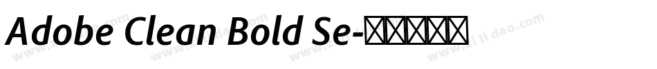 Adobe Clean Bold Se字体转换